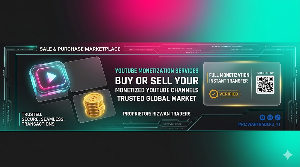 YouTube Monetized Channels for Sale