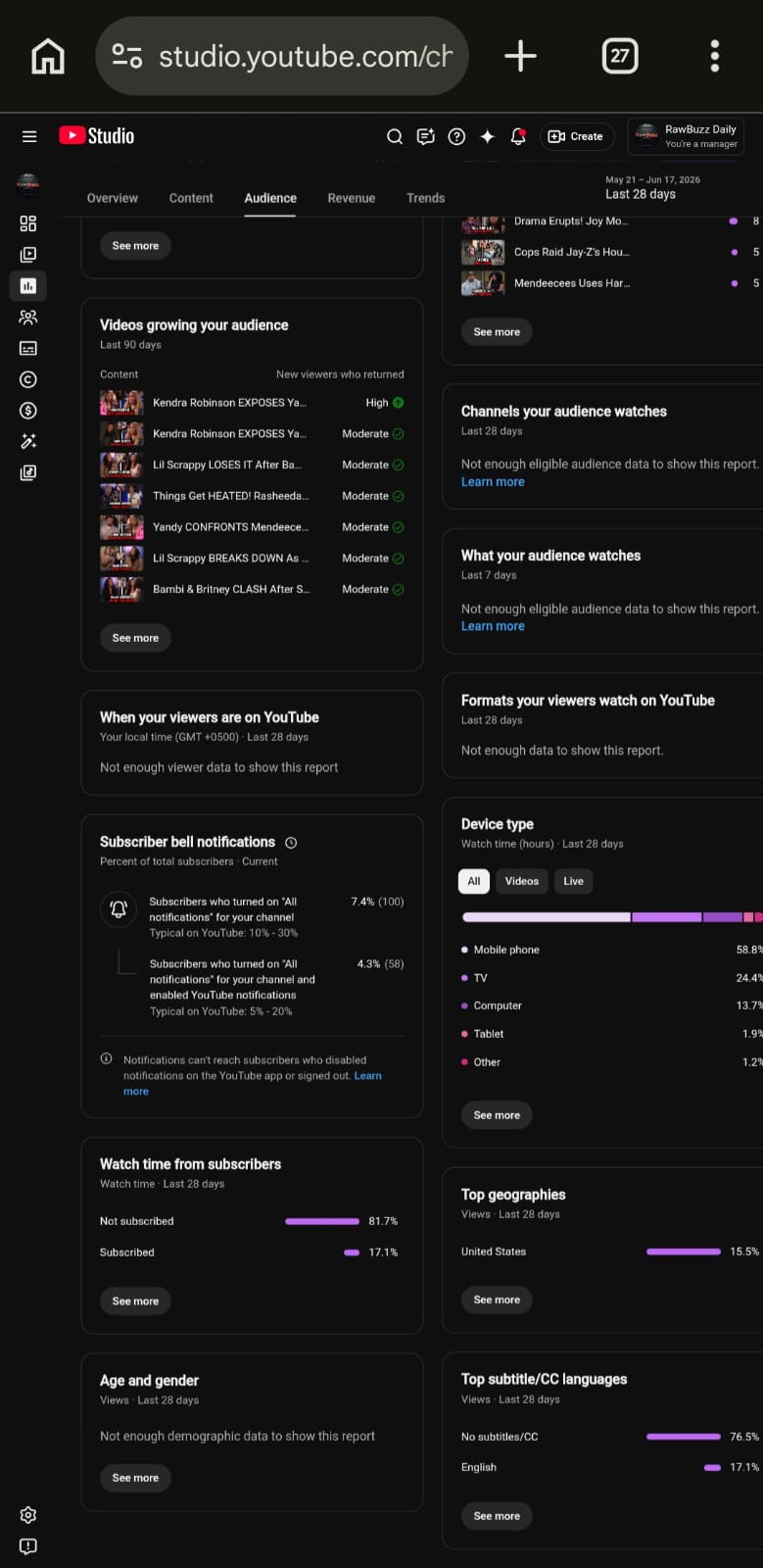 RawBuzz USA screenshot